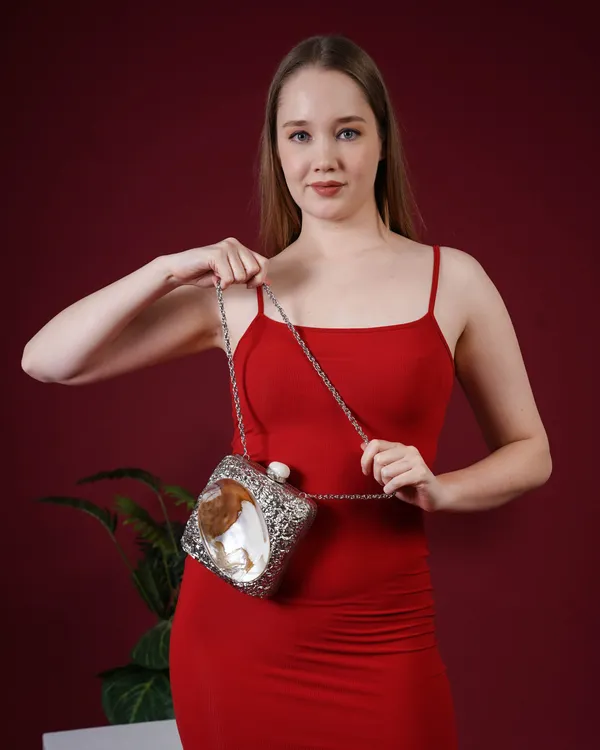Kaia_Raw_Shell_Metal_Clutch